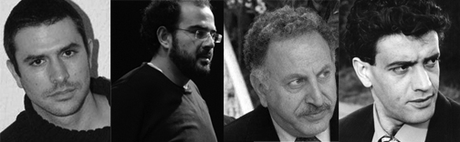 من اليمين: طاهر نجيب، مكرم خوري، عامر حليحل ونزار زعبي
