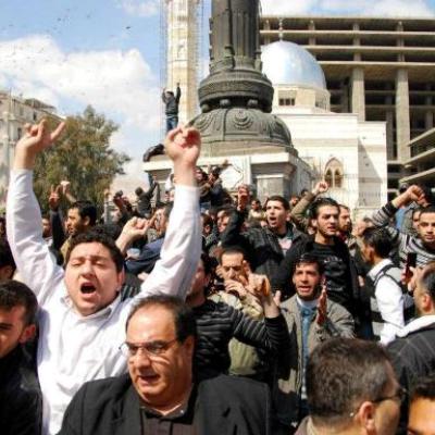الخامس عشر من آذار: مظاهرة إحياء الذكرى الأولى لانطلاق الثورة السورية